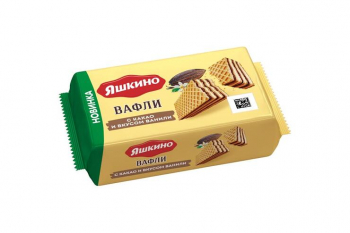 «Яшкино», вафли с какао и вкусом ванили, 200 г