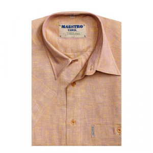 st Мужская сорочка Maestro Casual Лен пурпурный