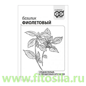 Базилик Фиолетовый 0,3 г б/п с евроотв. (семена для проращивания)