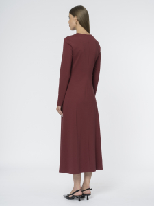 Приталенное платье из вискозного трикотажа