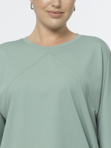 Блуза из вискозного трикотажа