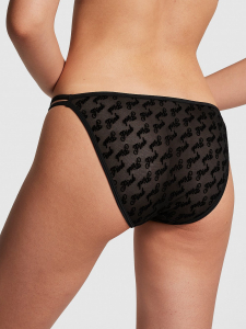 Logo Mesh Strappy Cheeky Panty