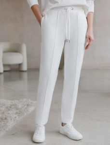 Трикотажные брюки на резинке из футера двухнитки эластичные