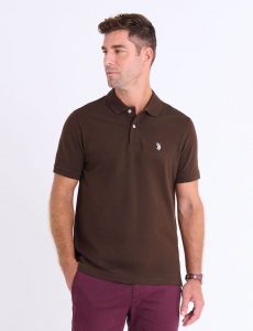 SOLID PIQUE SMALL LOGO POLO SHIRT