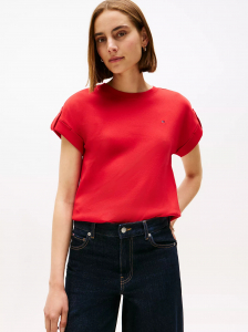 Relaxed Fit Cuff Sleeve T-Shirt