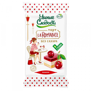 Торт «La Romance со вкусом вишни», со стевией 220г (15шт/кор)