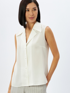 Блузка без рукавов OD-970-1 белый