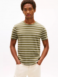 Extra Slim Stripe Stretch-Cotton T-Shirt