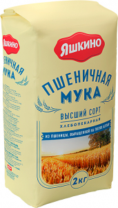 «Яшкино», мука пшеничная высшего сорта, 2кг