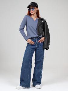 Синти - лонгслив серый