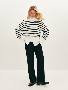 Полосатый джемпер из итальянского хлопка