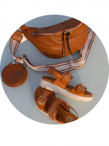 Комбо Босоножки от испанского производителья S58802 Cuero + PELLE- PAOLO Bags 397 Brown
