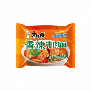 Лапша б/п со вкусом острой говядины Kangshifu, 103 г