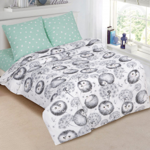 Поплин Ежата (150 см. детский)