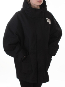 3097 BLACK Куртка демисезонная женская (100 гр. холлофайбер)