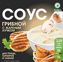 Соус грибной с жареным лучком