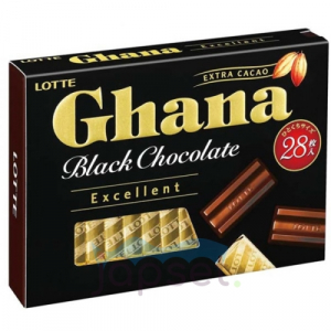 Lotte Шоколад черный Ghana Black Exellent, 134 гр.