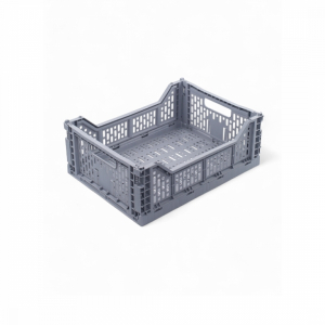 Корзина для хранения складная CASSA M серая 15л