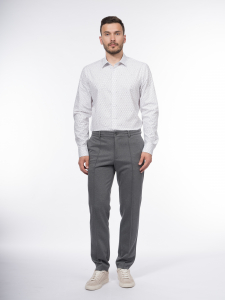 Рубашка из 100% хлопка с брендированным принтом