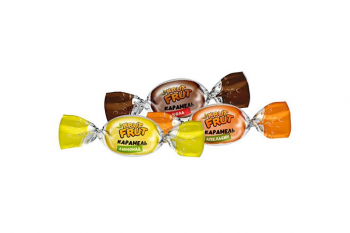 «KrutFrut», карамель с шипучей начинкой кола, апельсин, лимон (упаковка 1 кг)