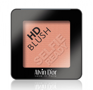 Румяна пудровые HD Blush Selfie Ready Alvin D`or розовый 02 розово-оранжевый