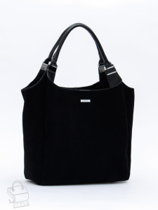 Сумка женская кожаная 9677MSS black Velina Fabbiano-Safenta