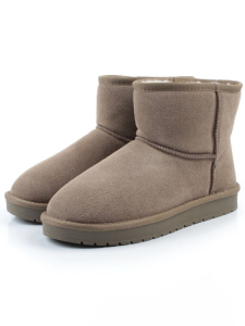04-PF5854-6 KHAKI Угги женские (натуральная замша, 100% шерсть)