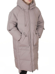6615 BEIGE Пальто зимнее женское (200 гр. холлофайбер)