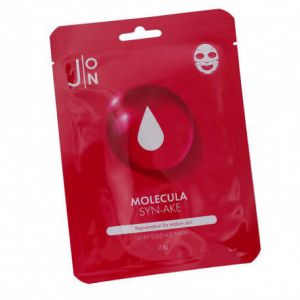 Тканевая маска для лица J:ON змеиный пептид - Molecula Syn-Ake Daily Essence Mask, 23 мл