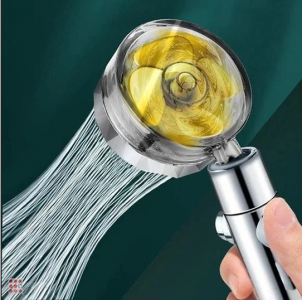 Турболейка Лейка для душа с вентилятором, массажная, водосберегающая