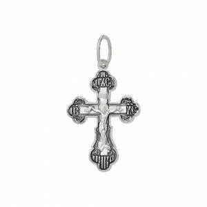 218.55 крест из серебра частично черненый штампованный