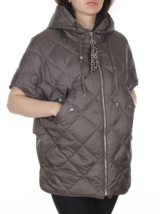 26-160 GRAY/BEIGE Жилет утепленный женский (утиный пух)