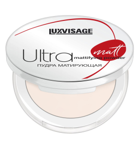 Пудра компактная Ultra matt LUXVISAGE бежевый тон 102 Natural матирующий эффект