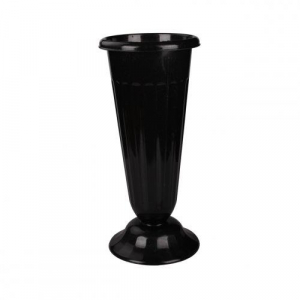 Ваза д/цветов 440мм черная М-5142