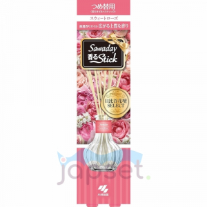 Sawaday Fragrant Stick Освежитель воздуха для дома, с палочками, с ароматом роз, запасной блок, 70 мл