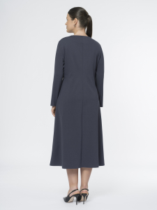 Приталенное платье из вискозного трикотажа