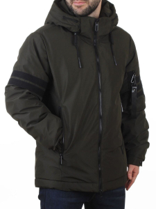 D6821 DK. GREEN Куртка мужская зимняя (200 гр. холлофайбер)