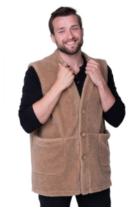 ЖИЛЕТ MEN VEST WOOL CAMEL цвет Кемел XXXL