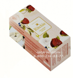 Ritchie с клубникой (25 пакет) PREMIUM  тв.пачка 1/50 шт