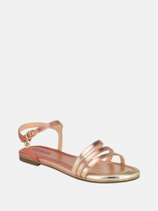 Lyndy Patent Faux-Leather Sandals