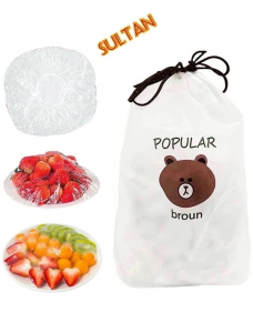 Полиэтиленовые пищевые пакеты для еды, шапочка для посуды.