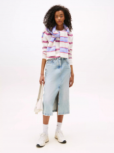 Tommy Jeans Faded Denim Midi Skirt