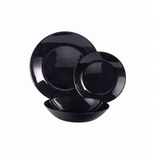 Набор столовый ZELIE BLACK 18 предметов 6 персон