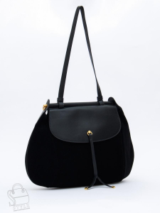 Сумка женская кожаная 1044M black Polina&Eiterou