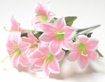 Искусственные цветы, Ветка в букете лилия 7 голов(1010237)