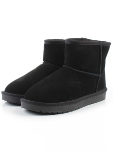 PF5854-1 BLACK Угги женские (натуральная замша, 100% шерсть)