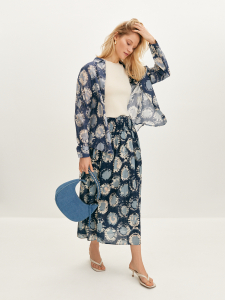 Юбка с абстрактным принтом