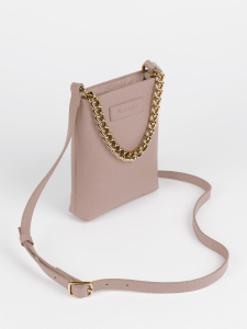 Женская кожаная сумка Richet 3258LG 785 Пудра