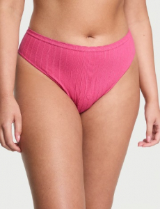 Seamless Cotton Rib High-Leg Brief Panty