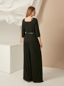 Блуза трикотажаная с рукавом 3/4